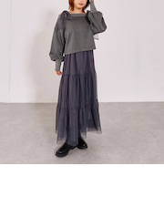 ダンボールＰＯ×肩リボンキャミワンピースＳＥＴ