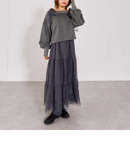 ダンボールＰＯ×肩リボンキャミワンピースＳＥＴ