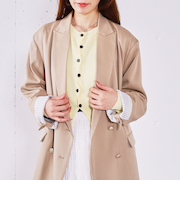 シェルプレートクロスボタンニットカーディガン