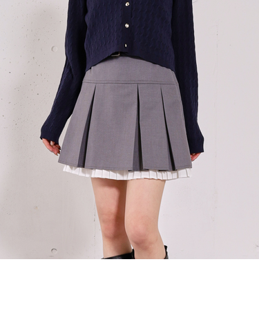 レイヤードプリーツミニＳＫ