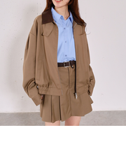 ２ｗａｙレザーカラーブルゾン