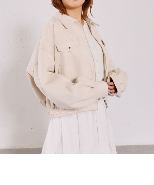 スウェードブルゾン