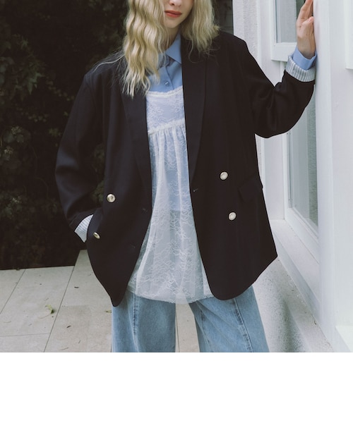 金釦オーバーショルダーテーラードジャケット｜アルシーヴの通販