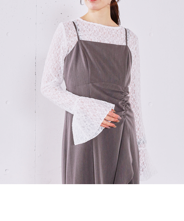 フレアスリーブレーストップス