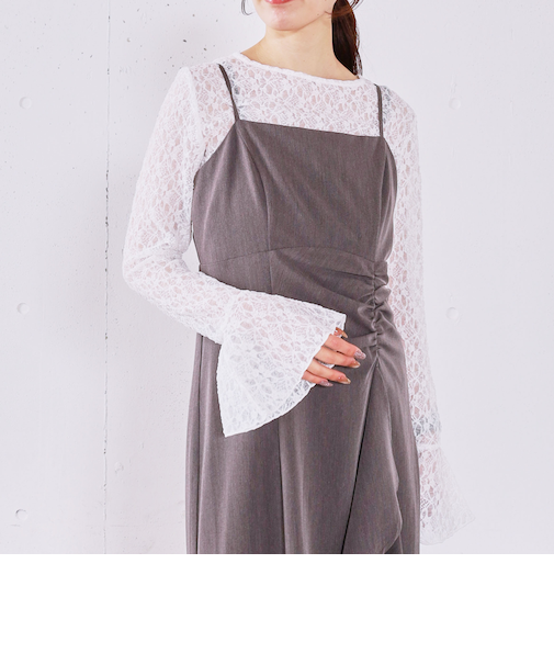 フレアスリーブレーストップス