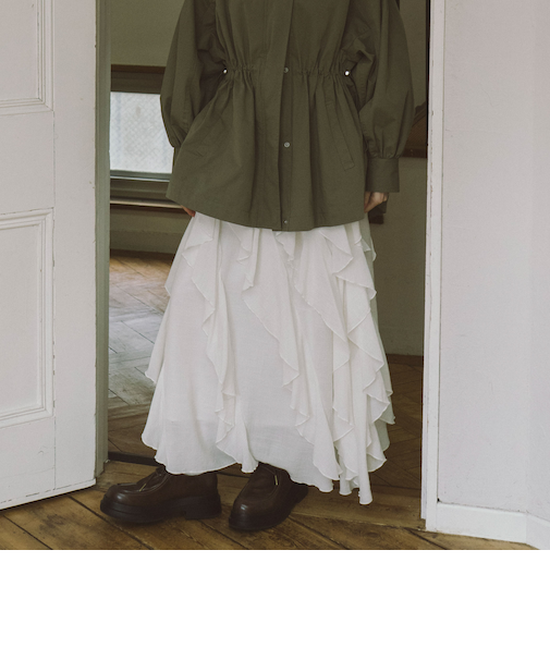 エスカルゴラッフルスカート