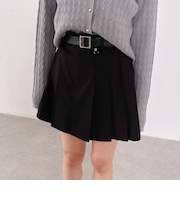 ベルト付きプリーツミニＳＫ