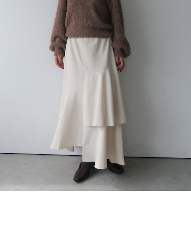 アシメラッフルティアードスカート/