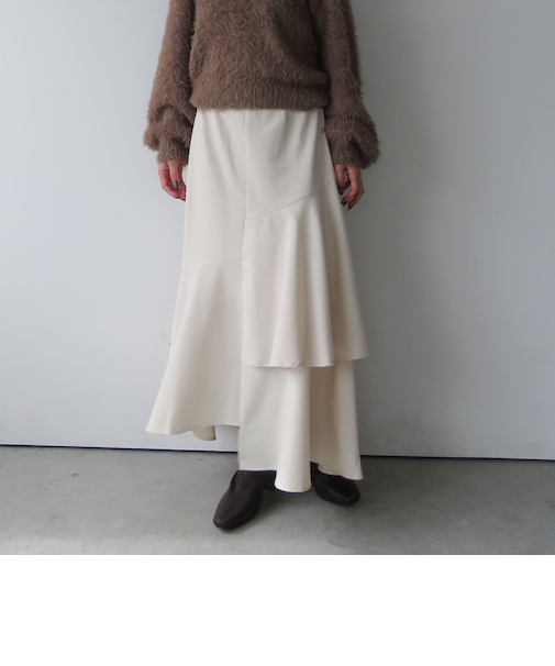 アシメラッフルティアードスカート/