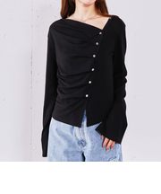 【ONかわ】2wayアシメボタンカットTOPS