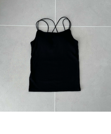 ランダムテレコバッククロスキャミ／