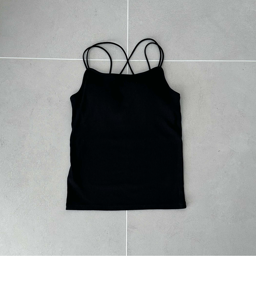 ランダムテレコバッククロスキャミ／