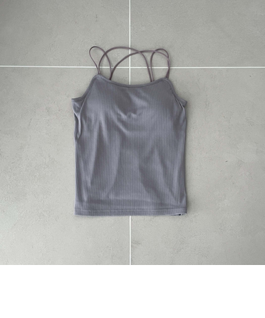 ランダムテレコバッククロスキャミ／