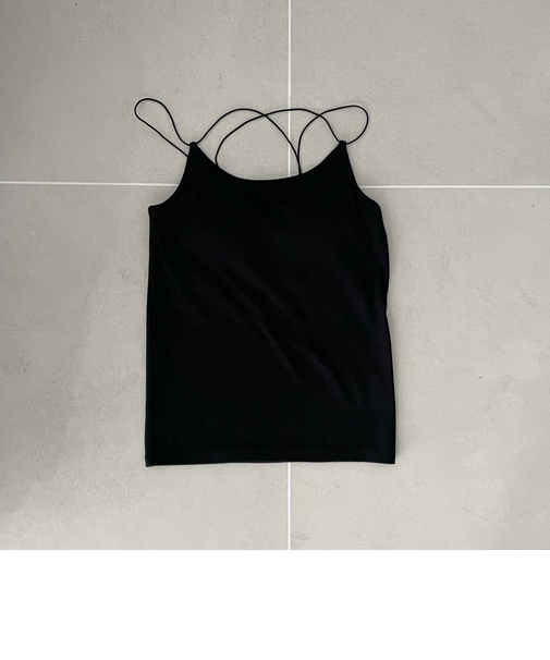 パット付きストラップキャミ／