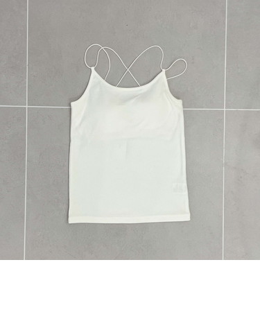 パット付きストラップキャミ／