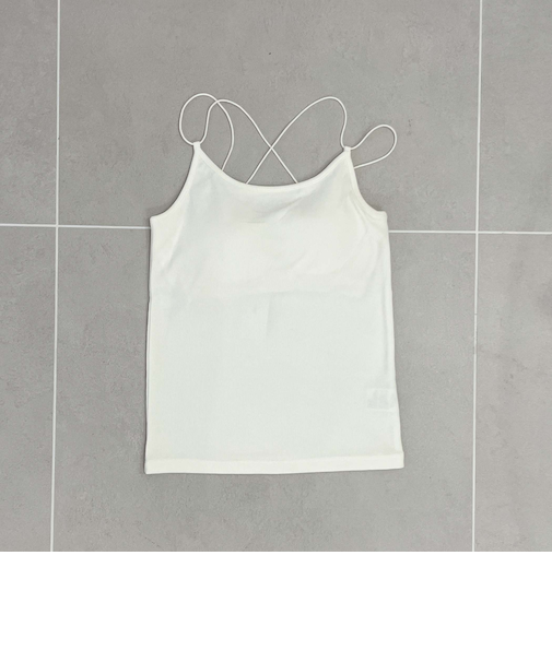 パット付きストラップキャミ／