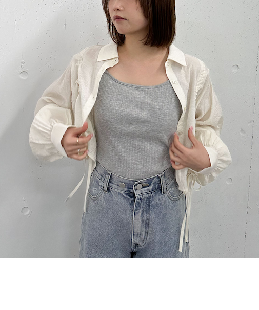 パット付きストラップキャミ／