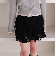 ２ｗａｙレースラッフルミニスカート