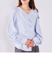 【ＯＮかわ】ボタンタックペプラムＢＬ