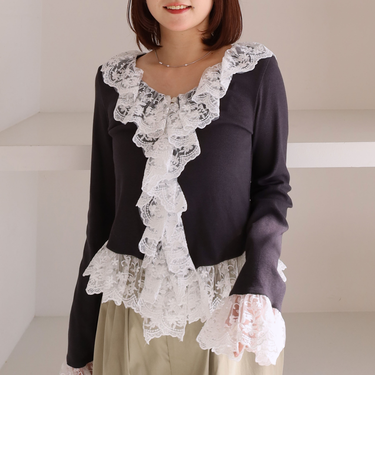 ドッキングレースフリルカットＴＯＰＳ