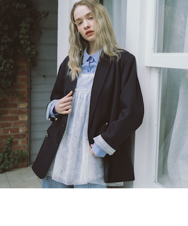 レースギャザーキャミチュニック