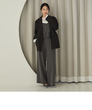【ＯＮかわ】プリーツペプラムビスチェ×スラックスＳＥＴ