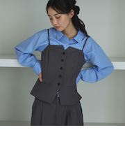 【ＯＮかわ】ウォッシャブルＦボタンビスチェ