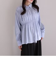 【ＯＮかわ】シャーリングギャザーシャツ
