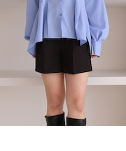 【ＯＮかわ】ウォッシャブルベルト付きショートパンツ