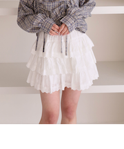 コットンレースフリルミニＳＫ