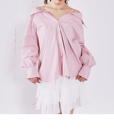 ２ｗａｙストライプシャツ