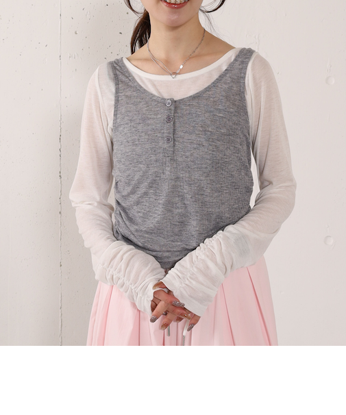 タンクレイヤードカットアンサンブル