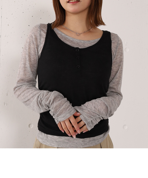 タンクレイヤードカットアンサンブル