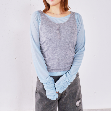 タンクレイヤードカットアンサンブル