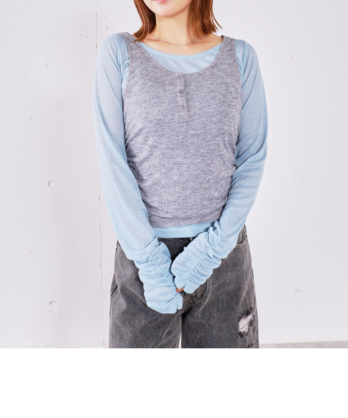 タンクレイヤードカットアンサンブル