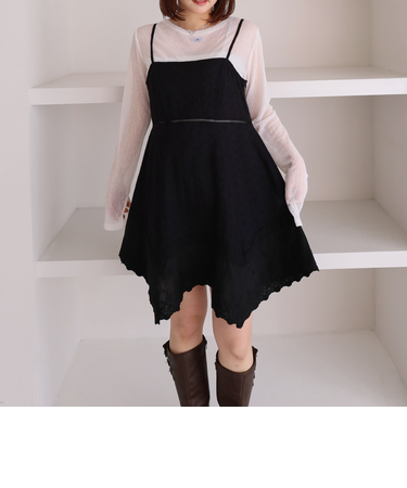 イレヘムスカラップミニキャミワンピース