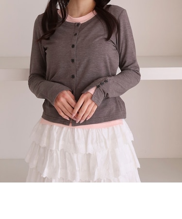 シアーカットカーデ／ロングスリーブＴＯＰＳ