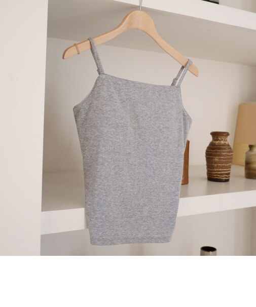 カップ付きハリヌキカットキャミソール