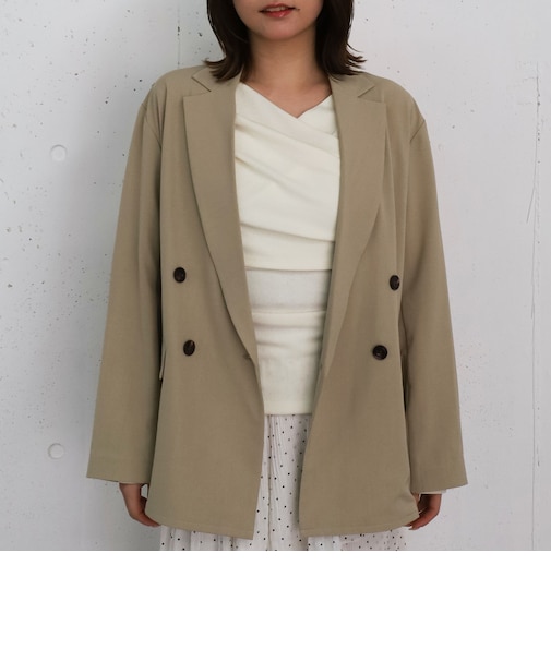 ウォッシャブル麻調テーラードＪＫ