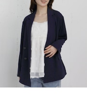 ウォッシャブル麻調テーラードＪＫ