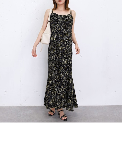 フロントギャザー花柄キャミワンピース｜アルシーヴの通販｜&mall
