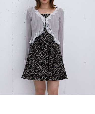 花柄ドロストミニキャミＯＰ