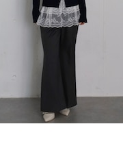 レース付きセミフレアスラックス