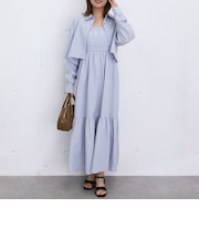 ショートシャツ×シャーリングキャミワンピースＳＥＴ