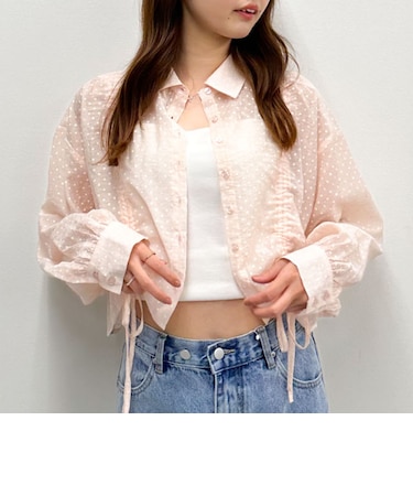 シアードットドロストシャツ