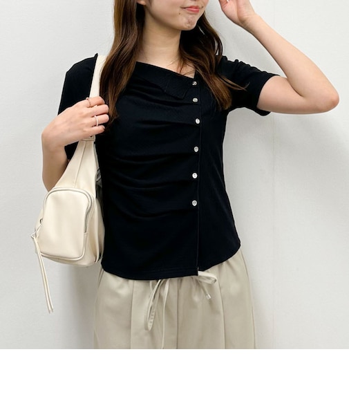 【ＯＮかわ】アシメタックボタンカットＴＯＰＳ　５Ｓ