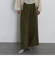 ベルト付きタックワイドチノパン