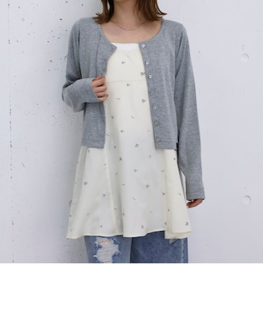 花柄刺繍ミニキャミＯＰ