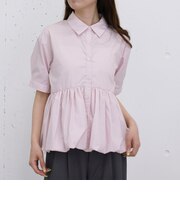 【ＯＮかわ】ハーフスリーブバルーンペプラムシャツ