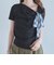 ２ｗａｙチェックシフォンリボンドレープカットＴＯＰＳ